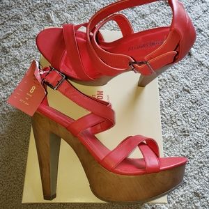 Mossimo red sandals.  NWT